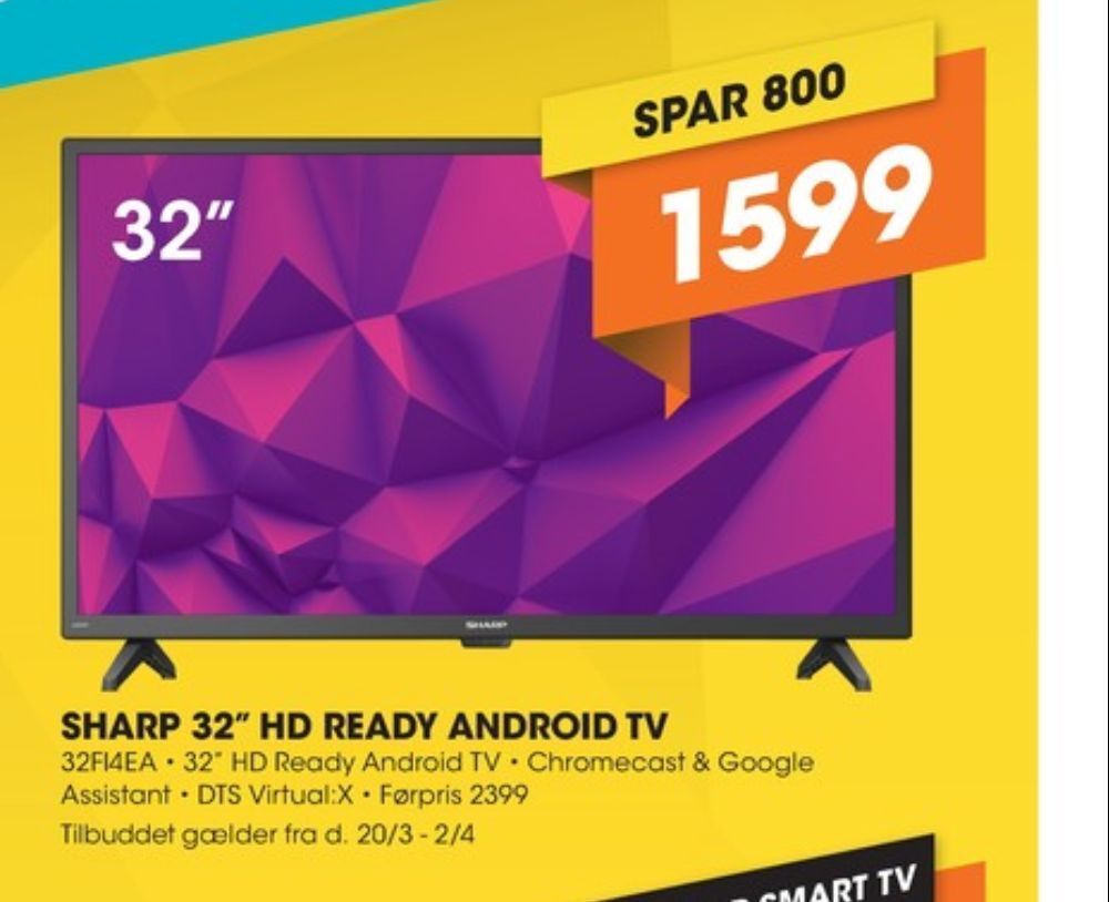 Sharp tv tilbud hos Expert
