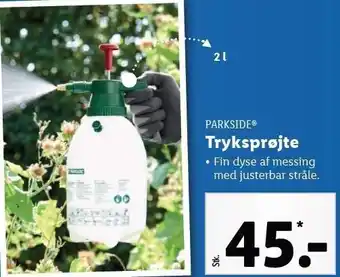 Lidl Parkside tryksprøjte tilbud