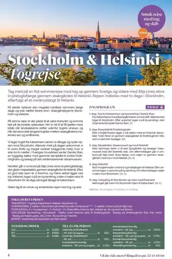 Vitus Rejser Stockholm & helsinki togrejse tilbud