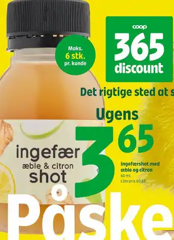 Ingefærshot med æble og citron