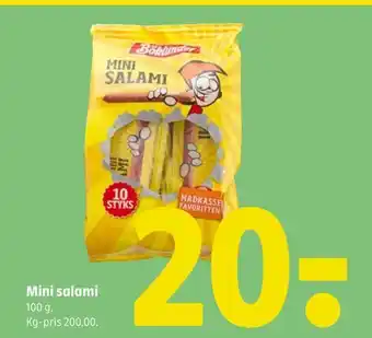 Coop 365 Mini salami tilbud