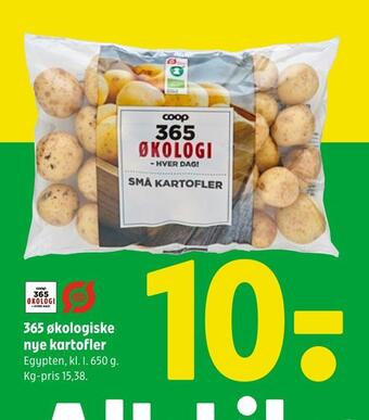 365 økologiske nye kartofler
