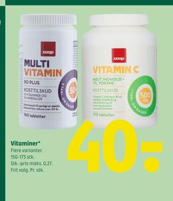 Coop 365 Vitaminer tilbud