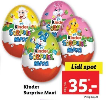 Lidl Kinder Surprise Maxi tilbud