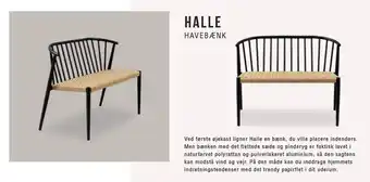 Ilva Halle havebænk tilbud