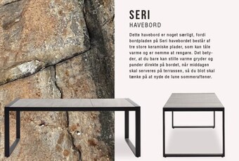 Ilva Seri havebord tilbud
