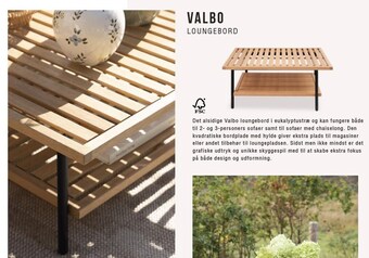 Ilva Valbo loungebord tilbud
