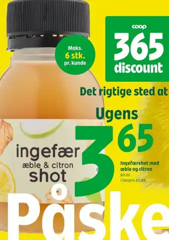 Coop 365 Coop ingefærshot æble & citron tilbud