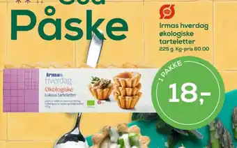 Irmas hverdag tarteletter