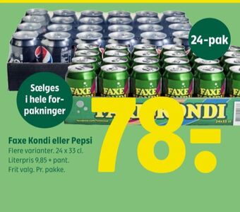 Coop 365 Faxe kondi sportssodavand tilbud