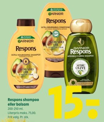 Coop 365 Respons shampoo tilbud