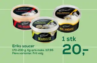 Irma Eriks saucer sauce flydende tilbud