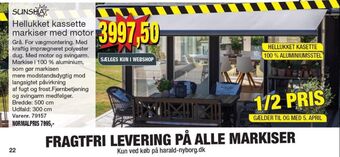 Harald Nyborg Sunsha markise tilbud