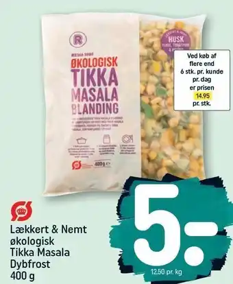 REMA 1000 Lækkert & nemt økologisk tikka masala tilbud