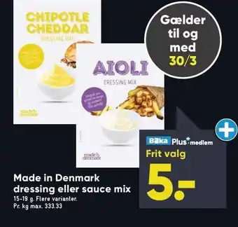 Made in denmark dressing el. sauce mix