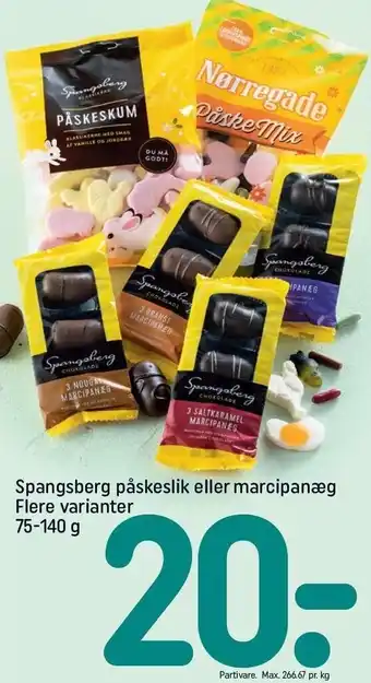 REMA 1000 Spangsberg påskeslik eller marcipanæg tilbud