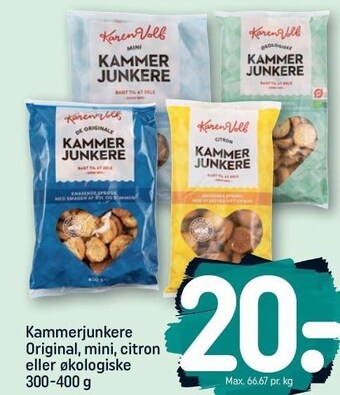 Kammerjunkere original, mini, citron eller økologiske