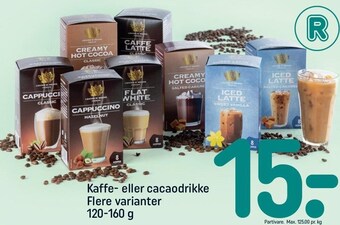 REMA 1000 Kaffe- eller cacaodrikke tilbud