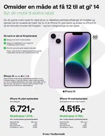 Iphone 14 uden el. med bytterabat