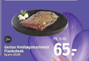 SPAR Gestus hvidløgsmarineret flanksteak tilbud