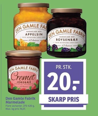 Den gamle fabrik marmelade