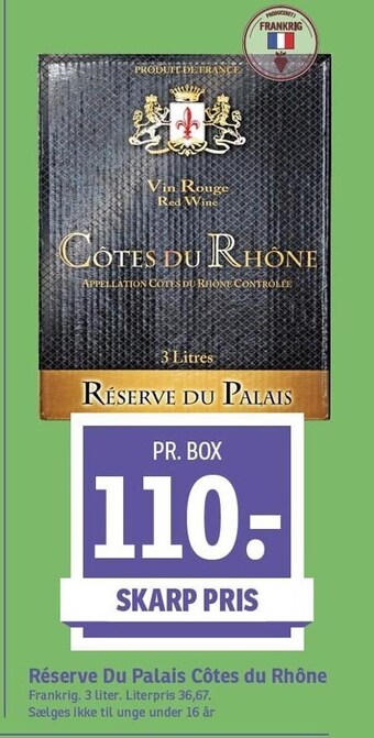 Réserve du palais côtes du rhône