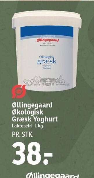 SPAR Øllingegaard økologisk græsk yoghurt tilbud