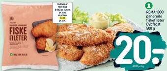 Rema 1000 panerede fiskefileter