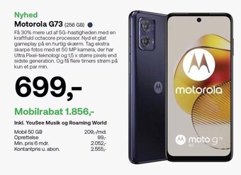 YouSee Motorola g73 tilbud