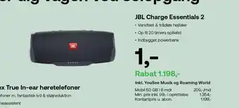 YouSee Jbl charge essentials 2 tilbud