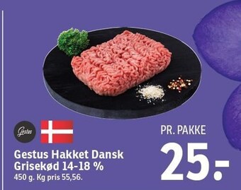 SPAR Gestus hakket dansk grisekød 14-18% tilbud