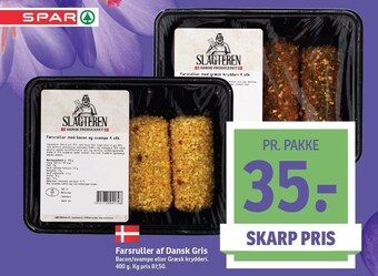 SPAR Farsruller af dansk gris tilbud