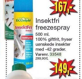Harald Nyborg Insektfri freezespray tilbud