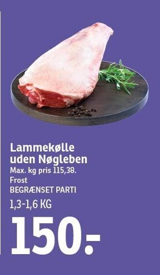 Lammekølle uden nøgleben