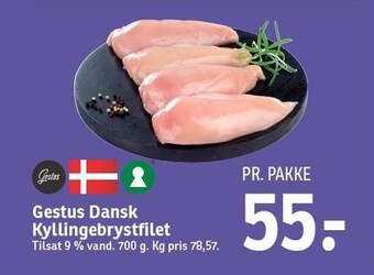 SPAR Gestus dansk kyllingebrystfilet tilbud