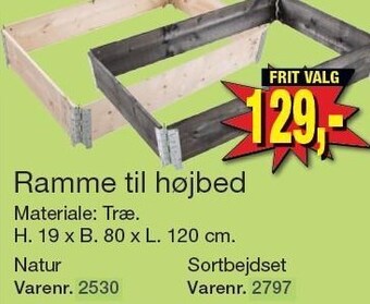 Ramme til højbed