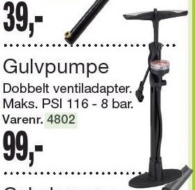 Harald Nyborg Gulvpumpe tilbud