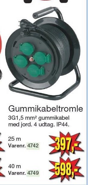 Harald Nyborg Gummikabeltromle tilbud