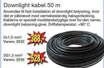 Downlight kabel 50 m
