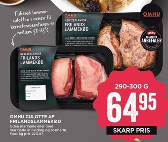 Omhu culotte af frilandslammekød
