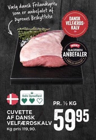 MENY Cuvette af dansk velfærdskalv tilbud