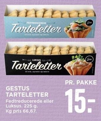 Gestus tarteletter