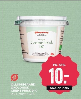 MENY Øllingegaard økologisk creme frisk 9 % tilbud