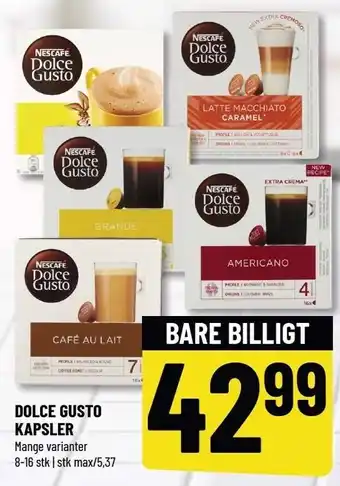 Dolce gustro kapsler
