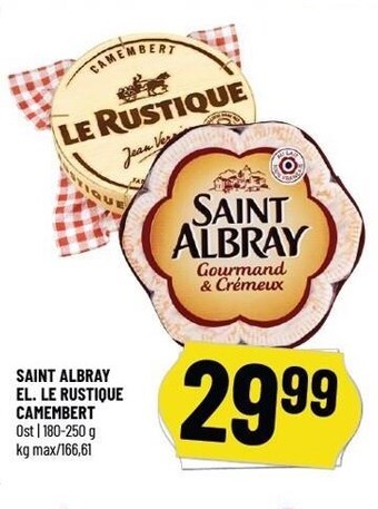 Løvbjerg Saint albray el. le rustique camembert tilbud