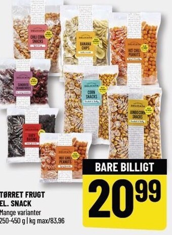 Løvbjerg Tørret frugt el. snack tilbud