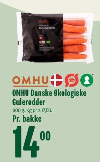 Min Købmand Omhu danske økologiske gulerødder tilbud