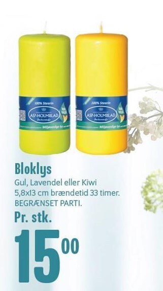 Min Købmand Bloklys tilbud