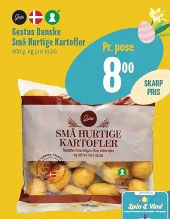 Gestus danske små hurtige kartofler