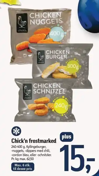 Chick'n frostmarked